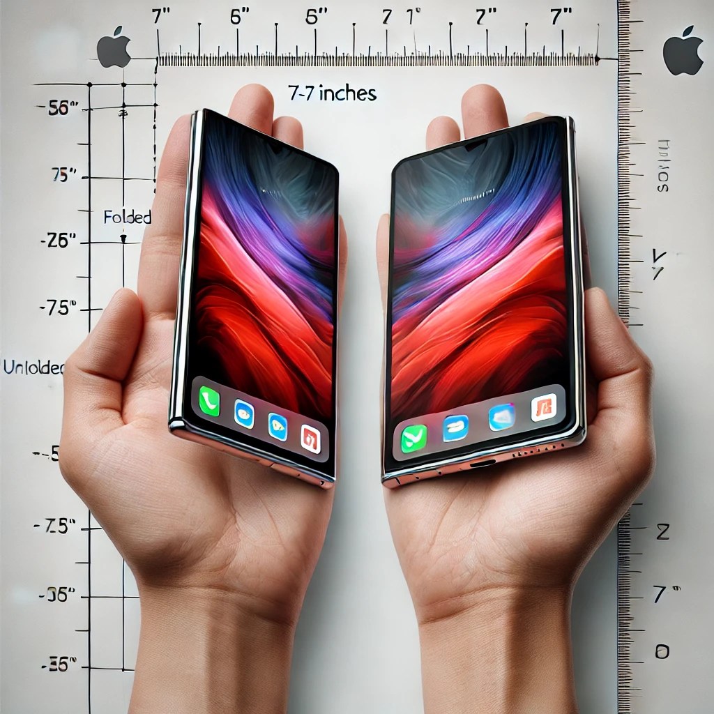 Het Verwachte Formaat van de iPhone Fold: Ingeklapt en&nbsp;Opengeklapt